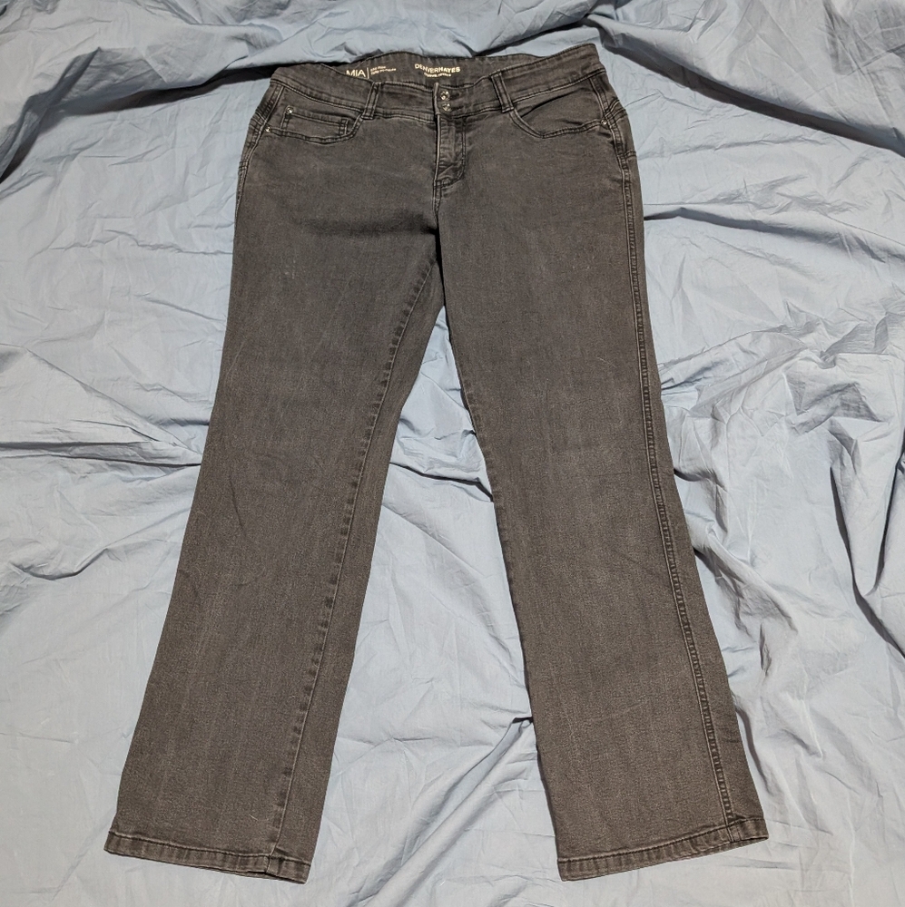 Denver Hayes Women's Black Flare Jeans, Size 12 X 30